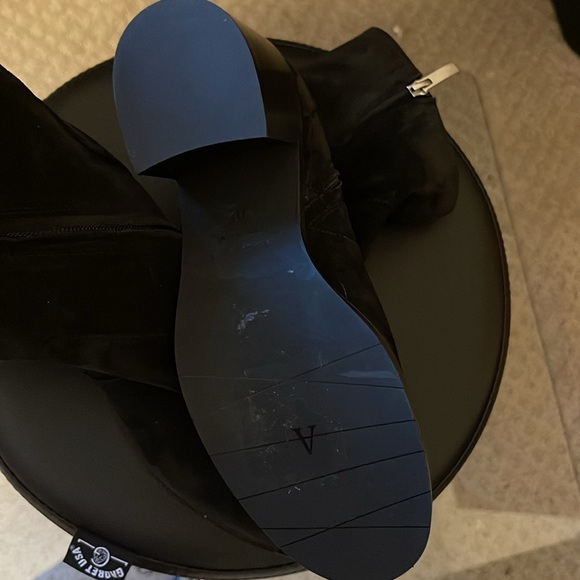 Aquatalia Brigitte Boot Womens Sz 10M Black Ankle Suede Leather Water Resistant - Picture 2 of 8